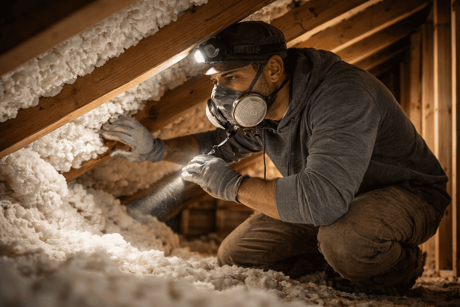 Spray foam insulation inspection in Anna TX